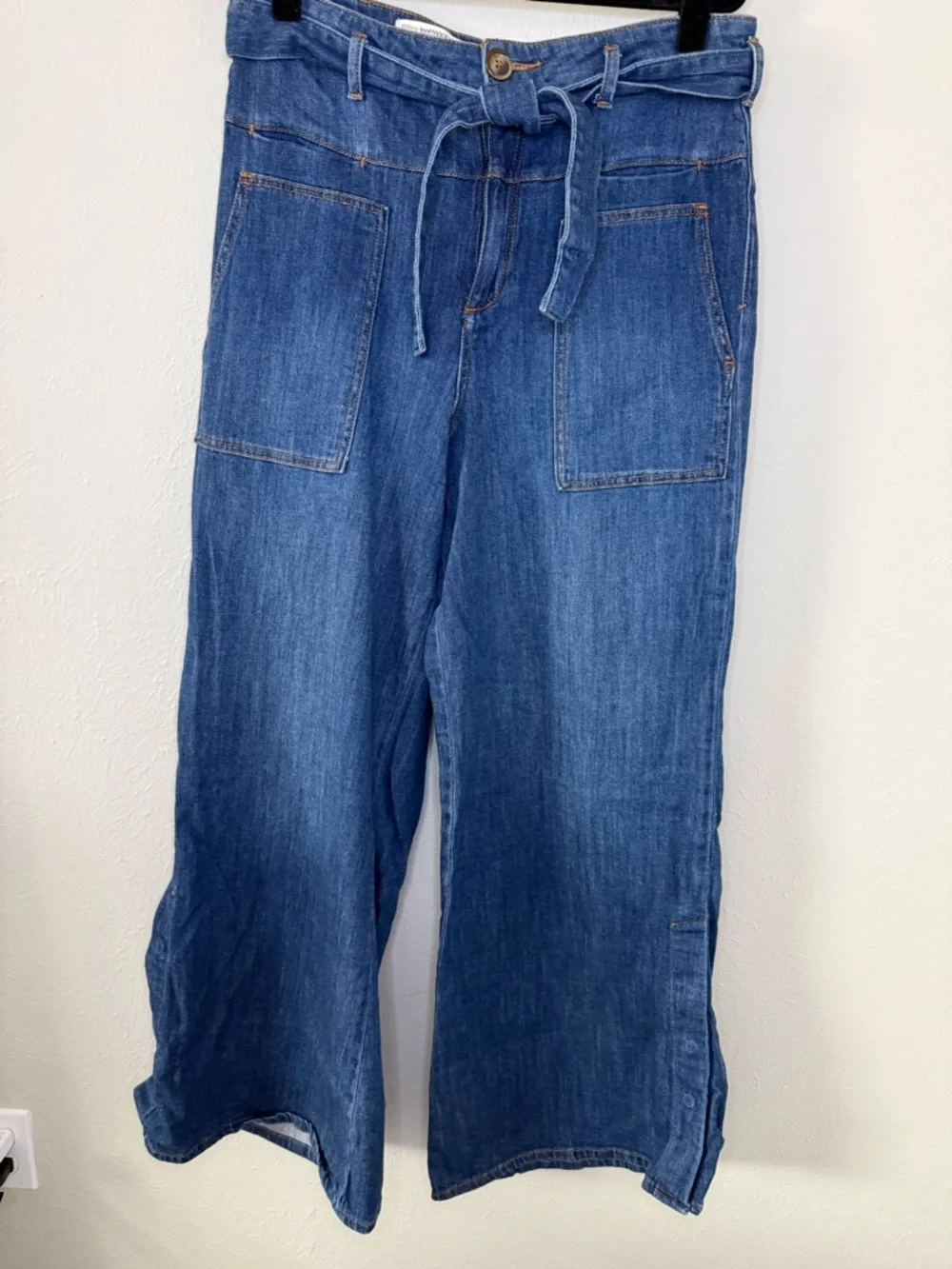 Pilcro and the Letterpress wide leg high waited jeans size 30 - Picture 4 of 7